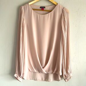 Pink long sleeve blouse